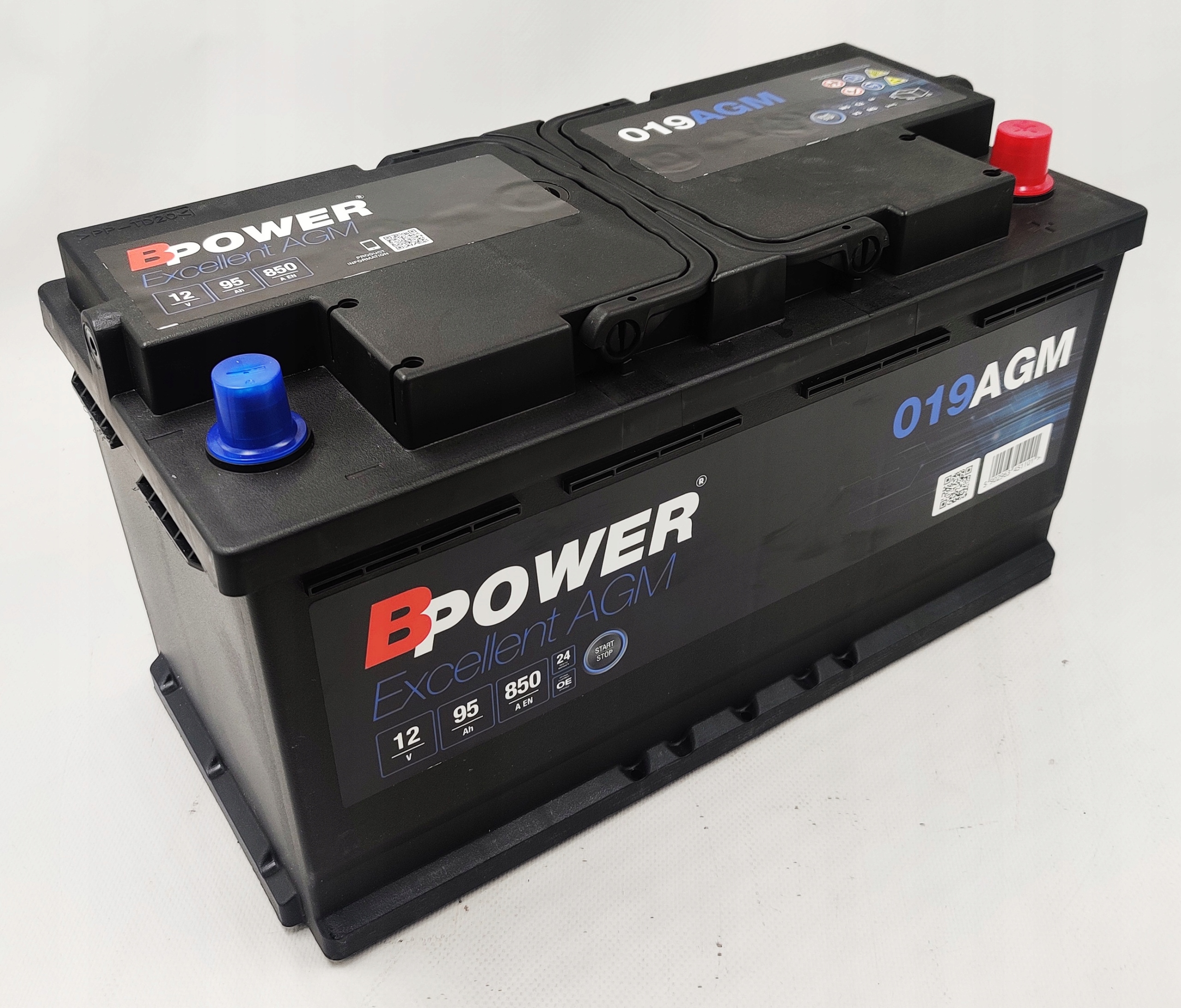 Akumulator BPower 019 AGM 12V 95AH 850A P+