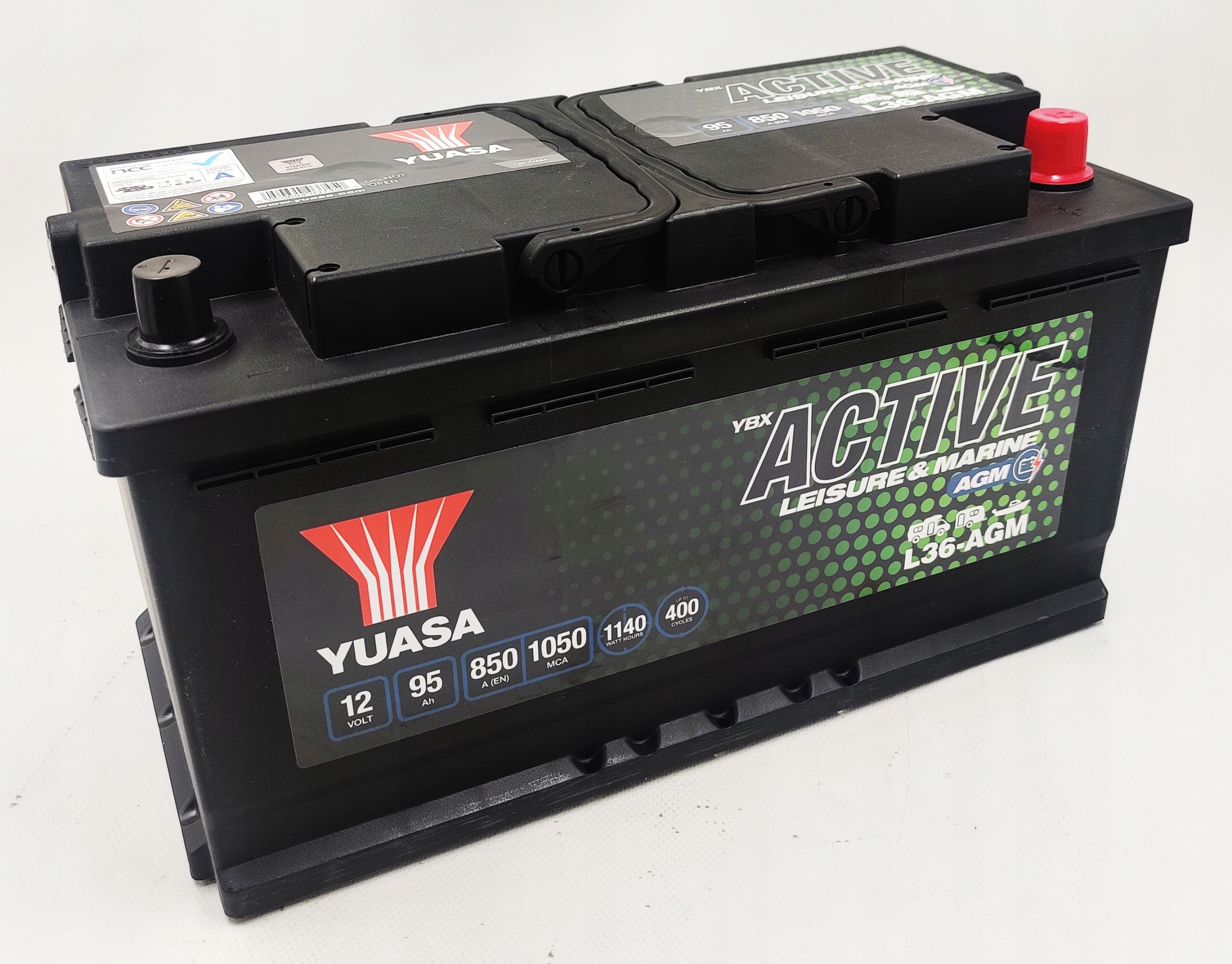 AKUMULATOR YUASA L36-AGM Leisure&Marine 12V 95AH 850A