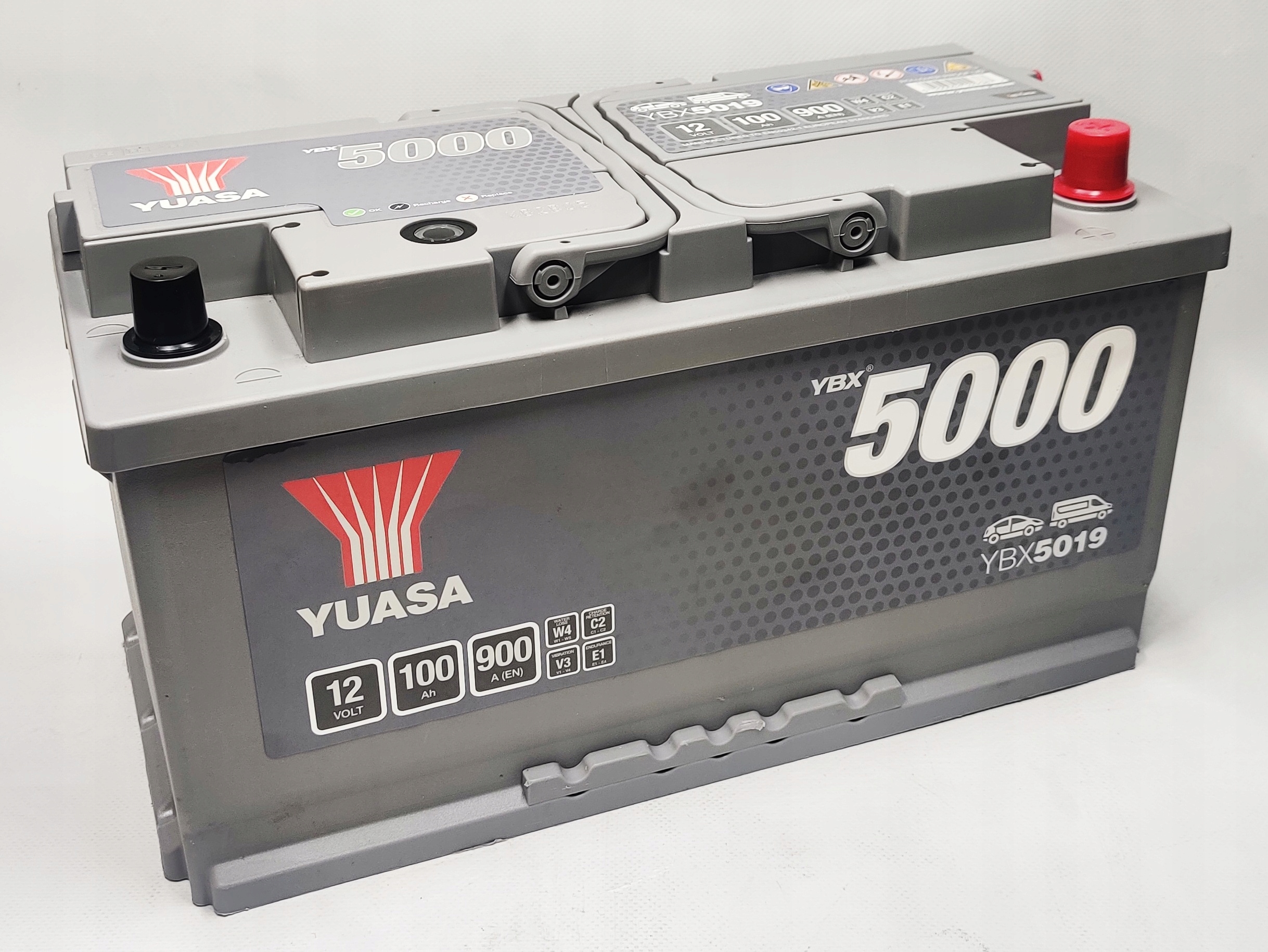 AKUMULATOR YUASA YBX 5019 12V 100AH 900A P+