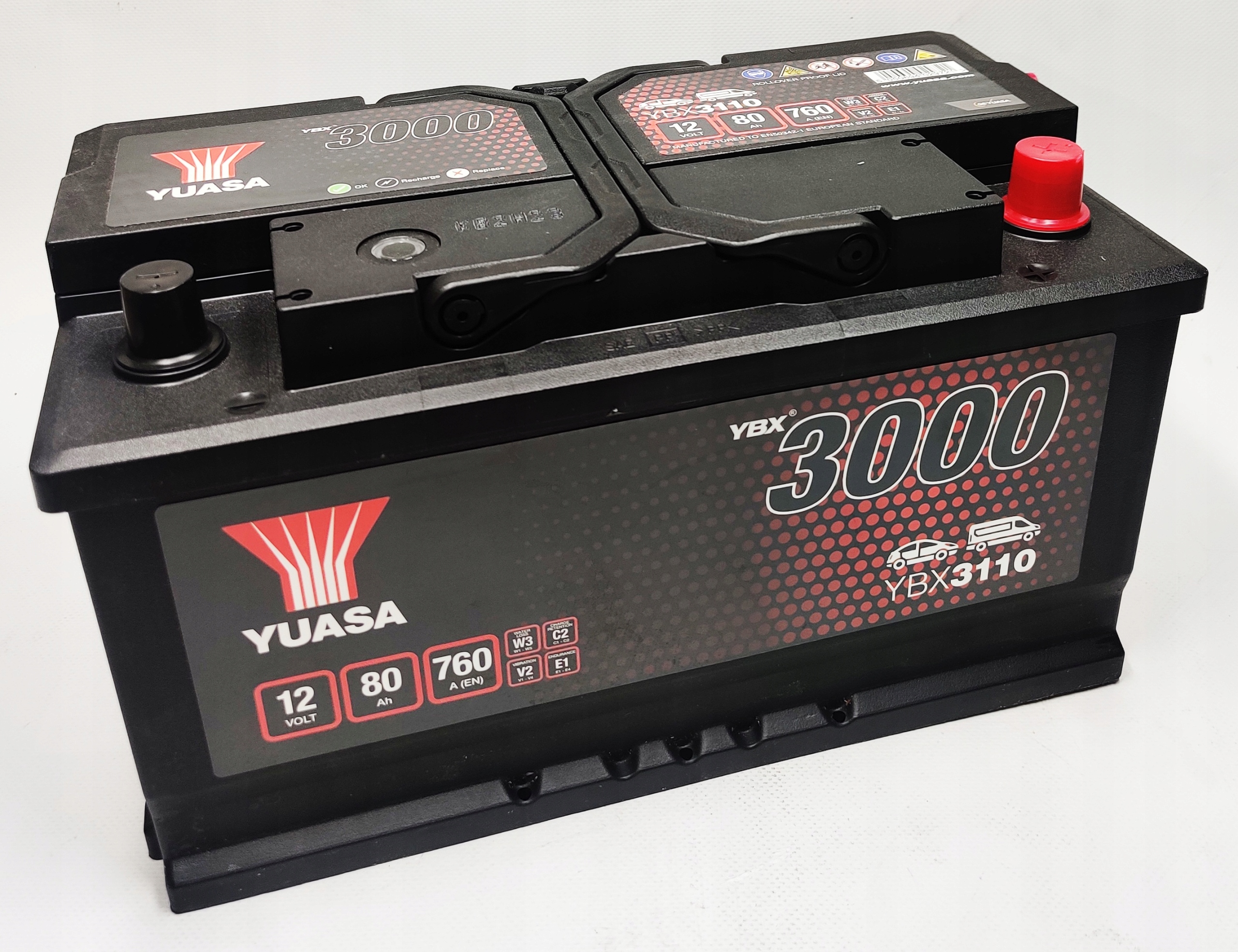 AKUMULATOR YUASA YBX 3110 12V 80AH 760A