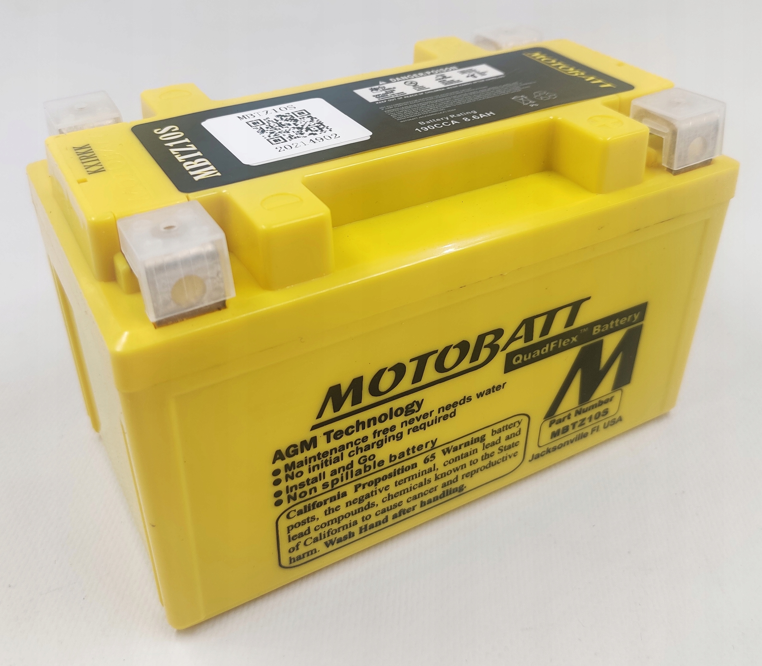 Akumulator Motobatt MBTZ10S 12V 8.6AH 190A