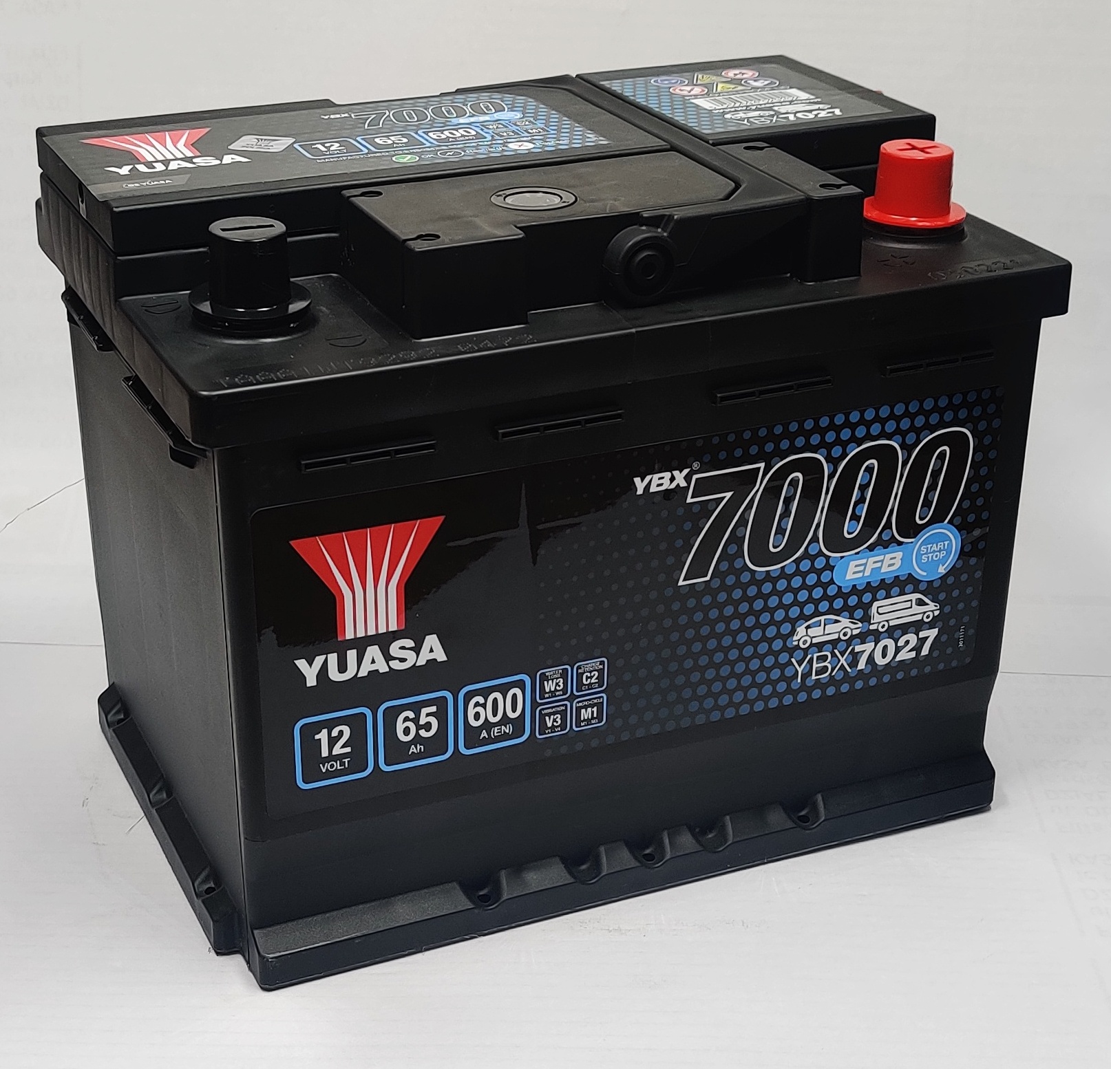 Akumulator Yuasa YBX 7027 EFB 12V 65AH 600A