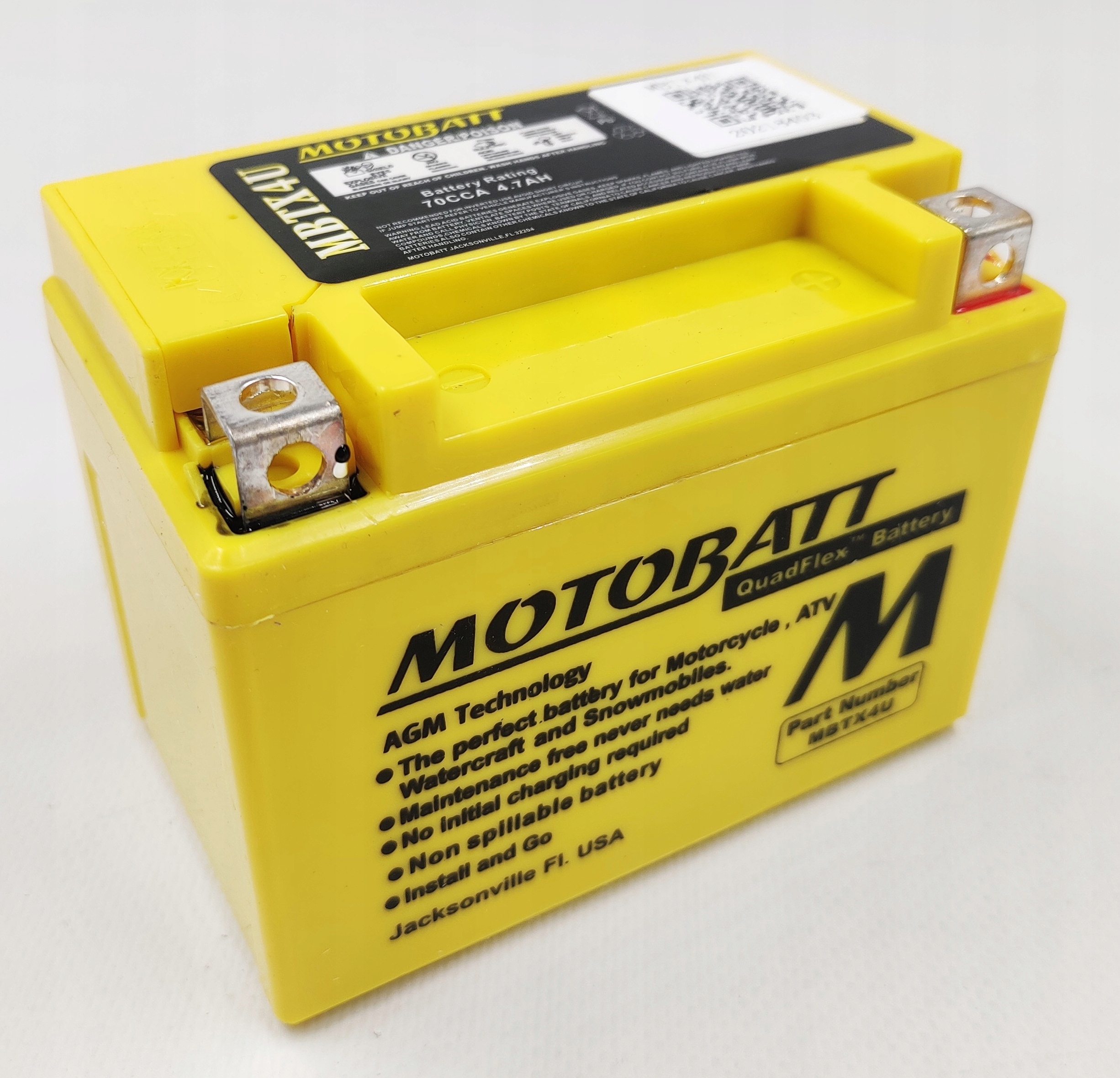 Akumulator Motobatt MBTX4U 12V 4.7AH 70A