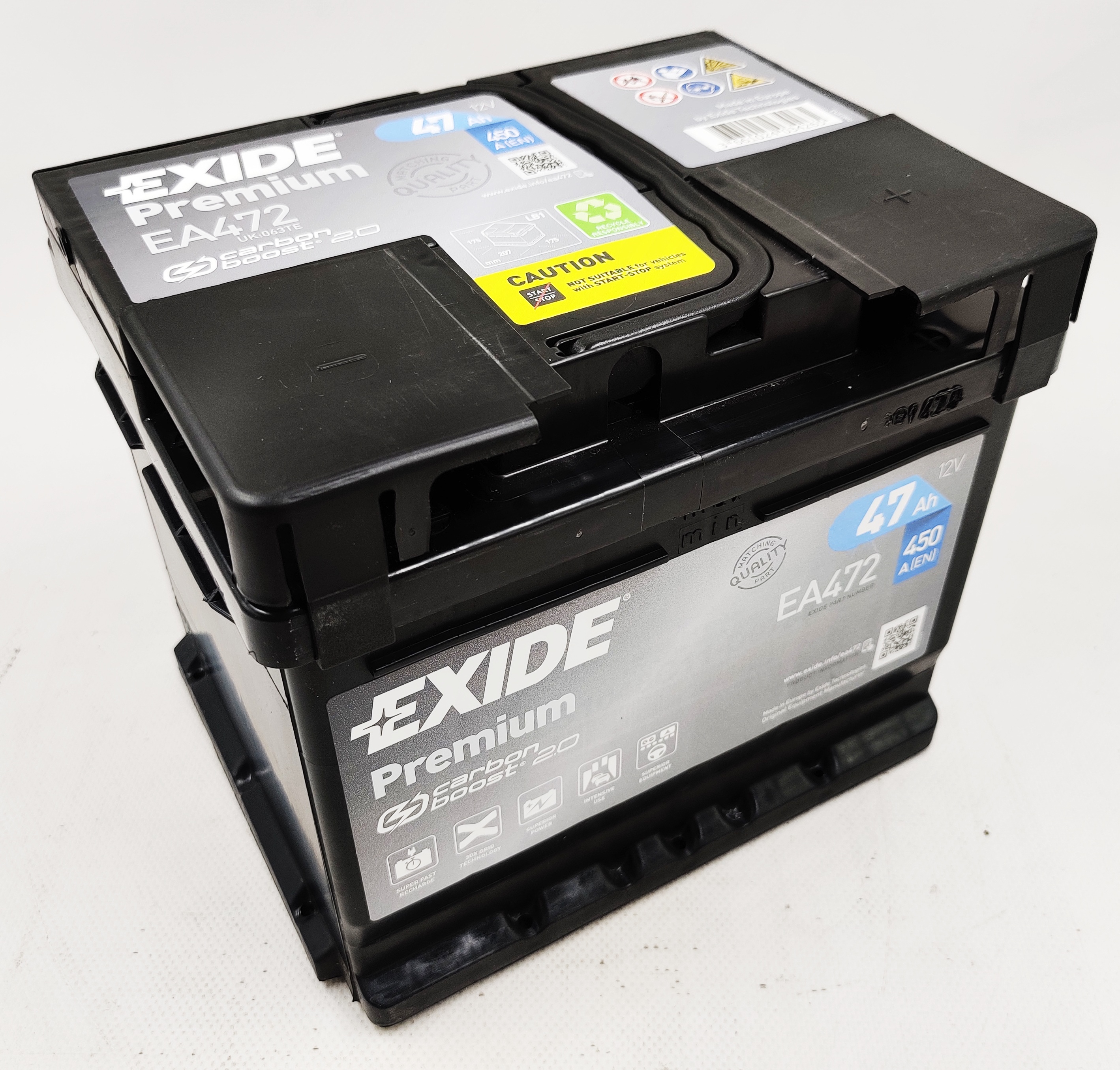 Akumulator EXIDE PREMIUM EA472 12V 47AH 450A P+