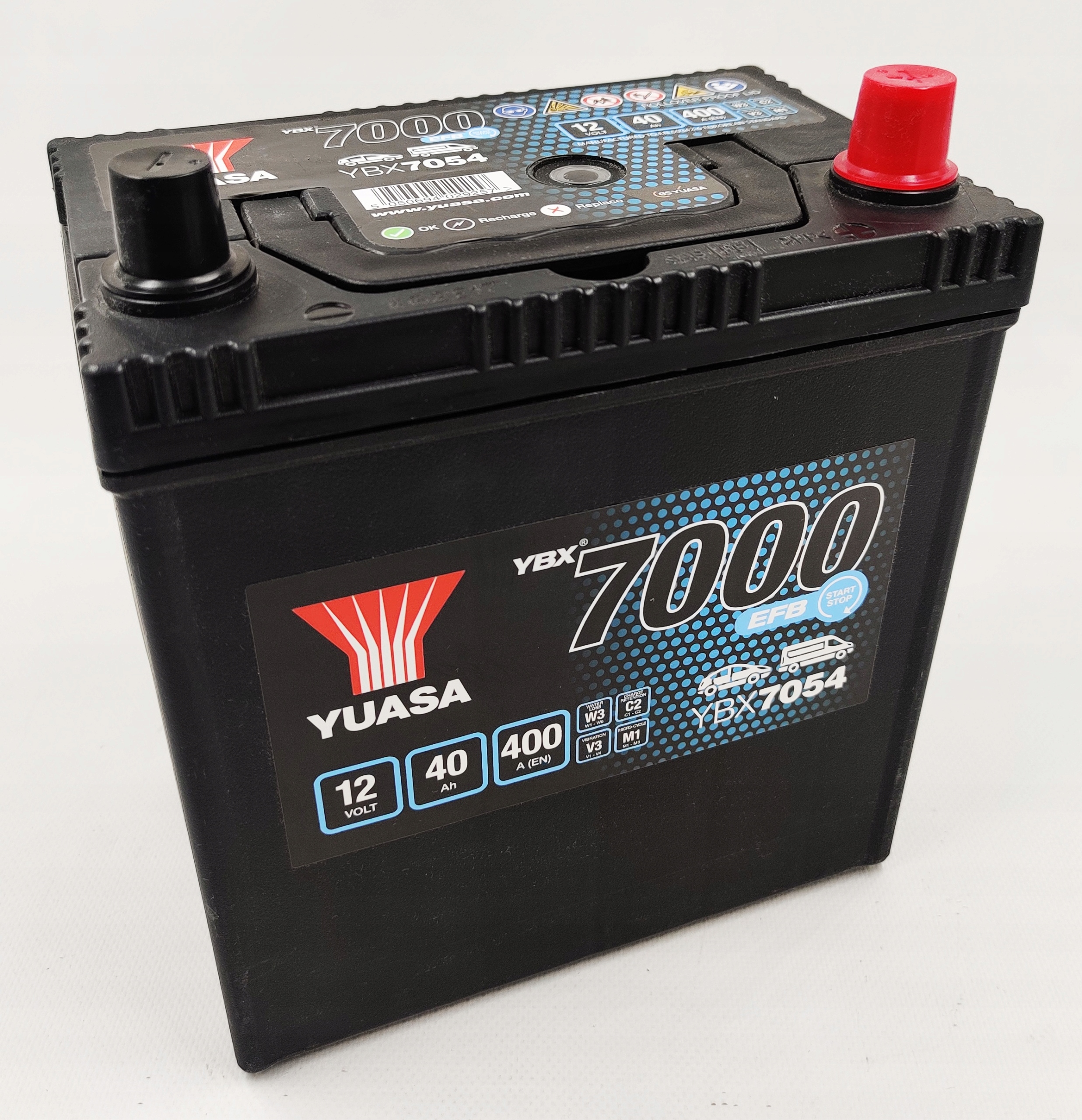 AKUMULATOR YUASA YBX 7054 EFB 12V 40AH 400A