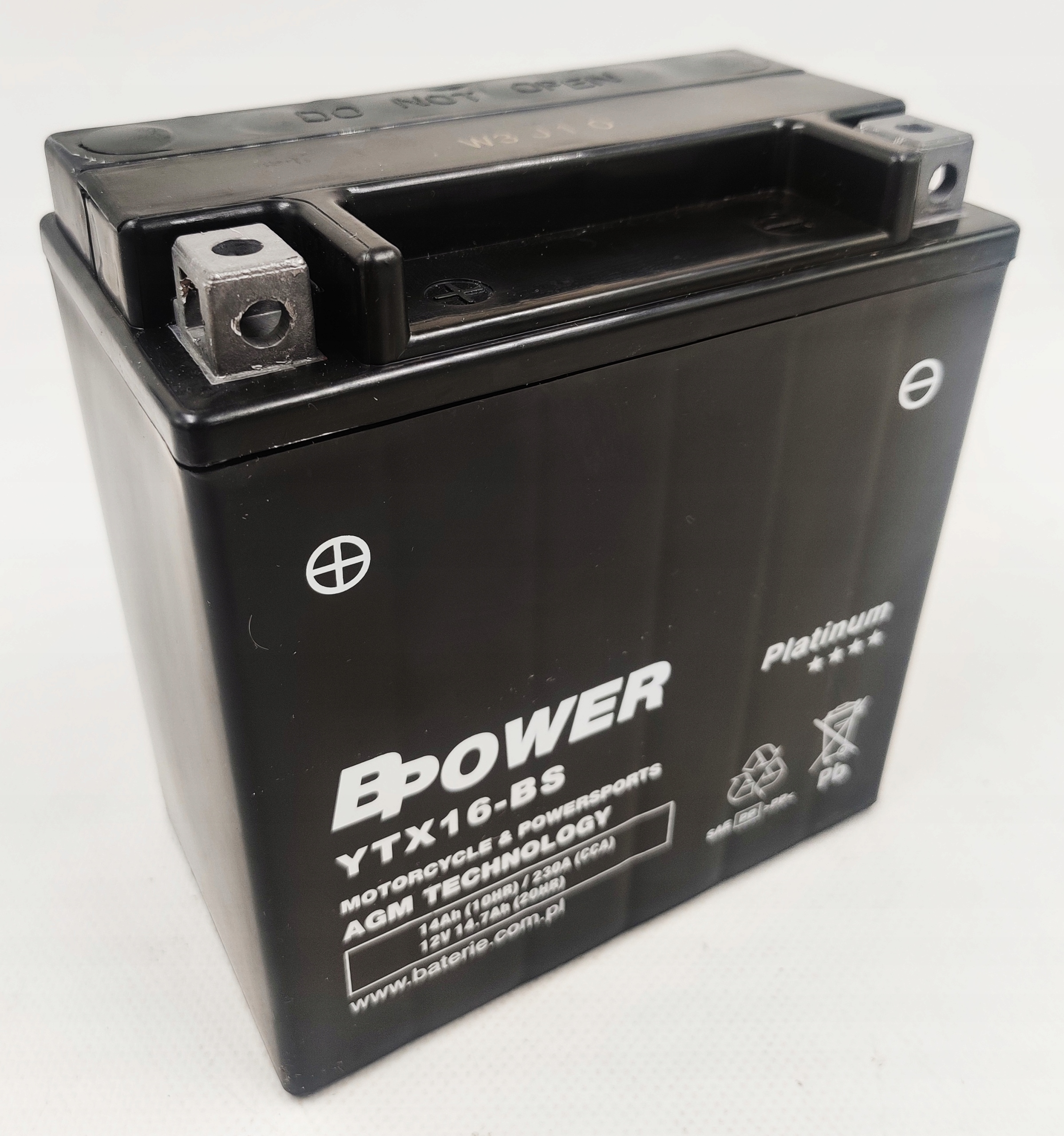 Akumulator BPower YTX16-BS 12V 12AH 230A L+