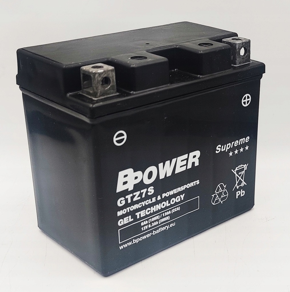 Akumulator BPower GTZ7S 12V 6AH 130A P+