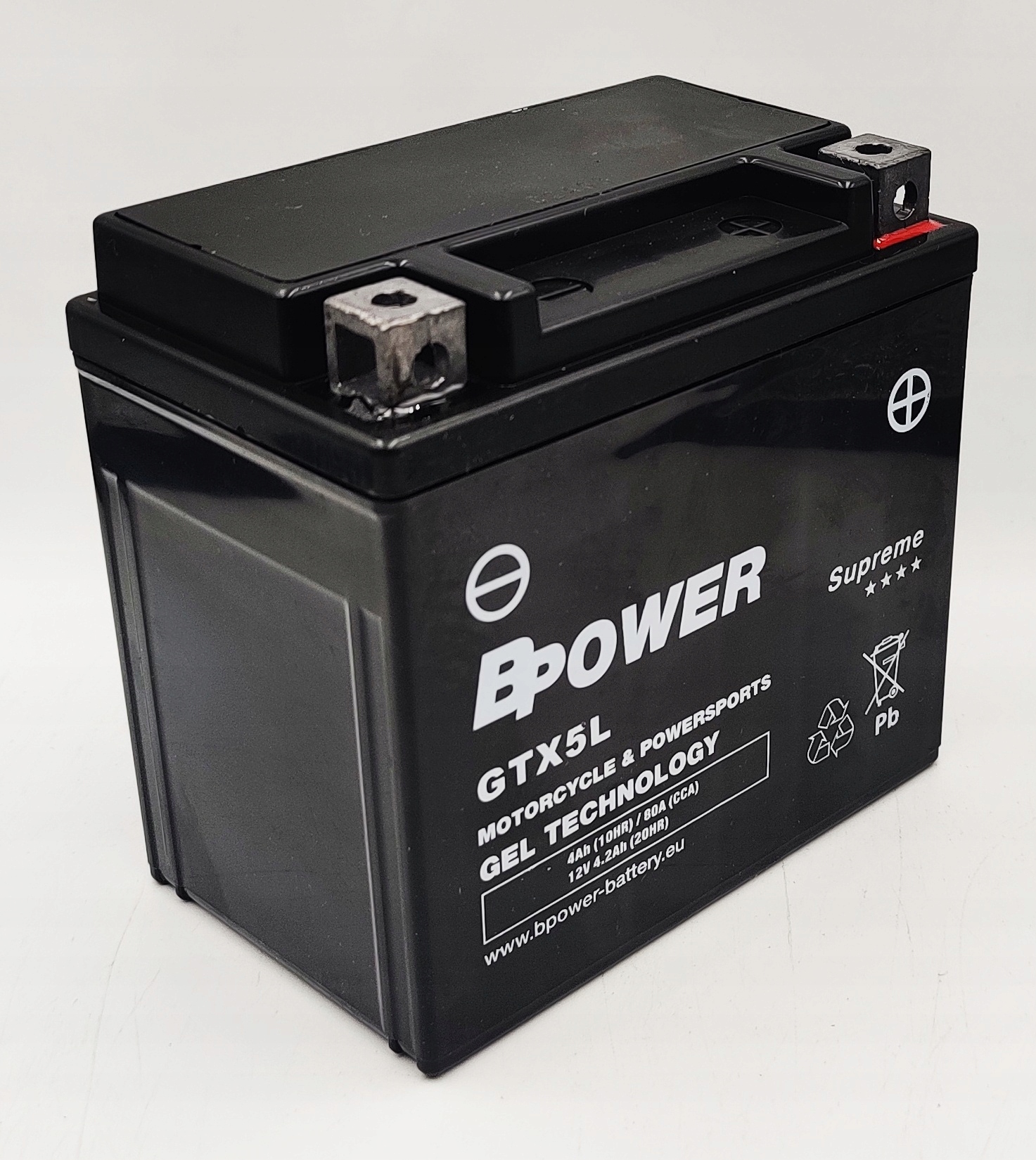 Akumulator BPower GTX5L 12V 4AH 80A P+