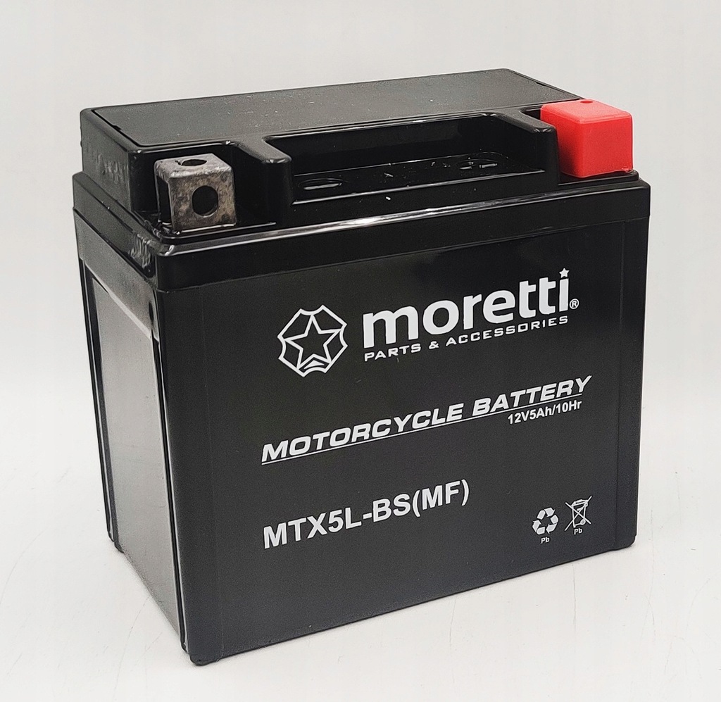 Akumulator Moretti MTX5L-BS 12V 5AH 70A