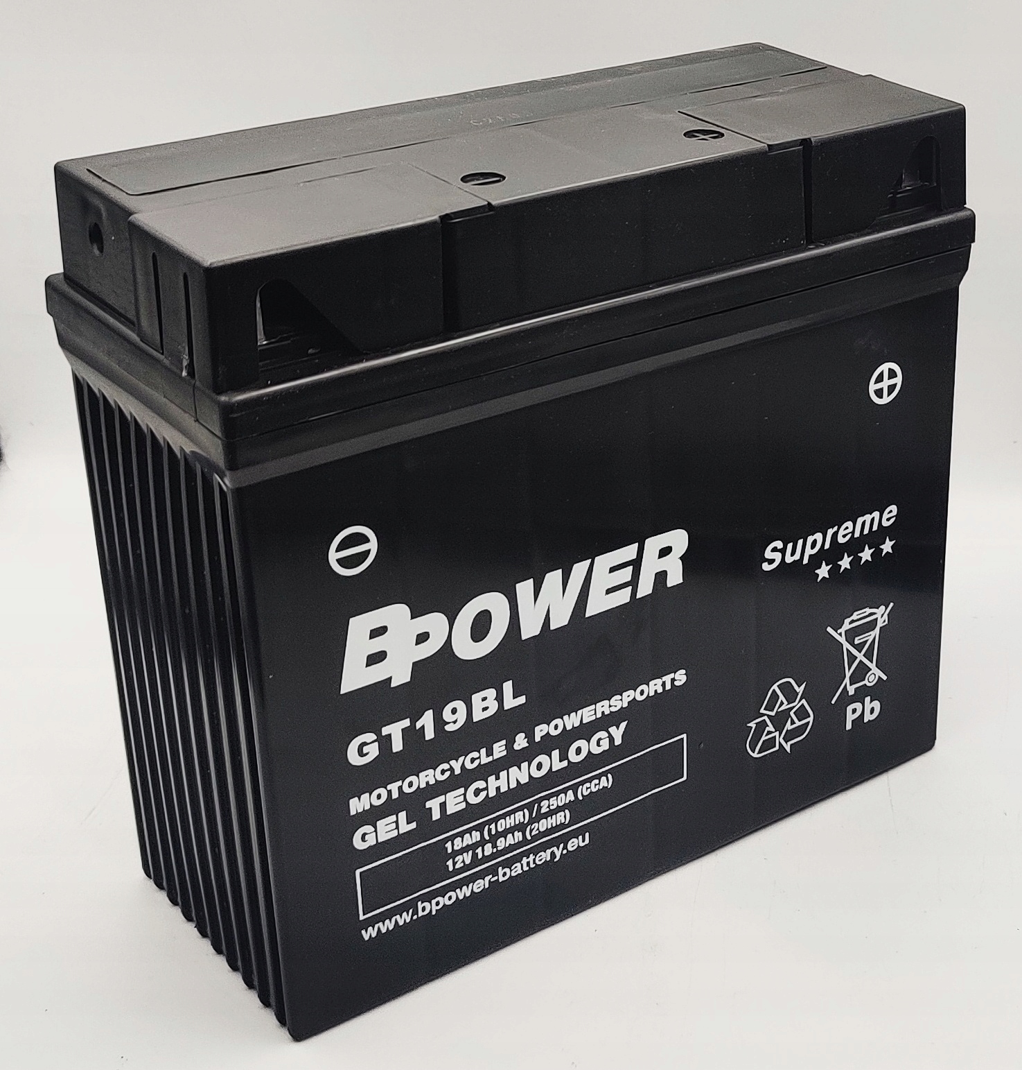 Akumulator BPower GT19BL 12V 19AH 275A P+