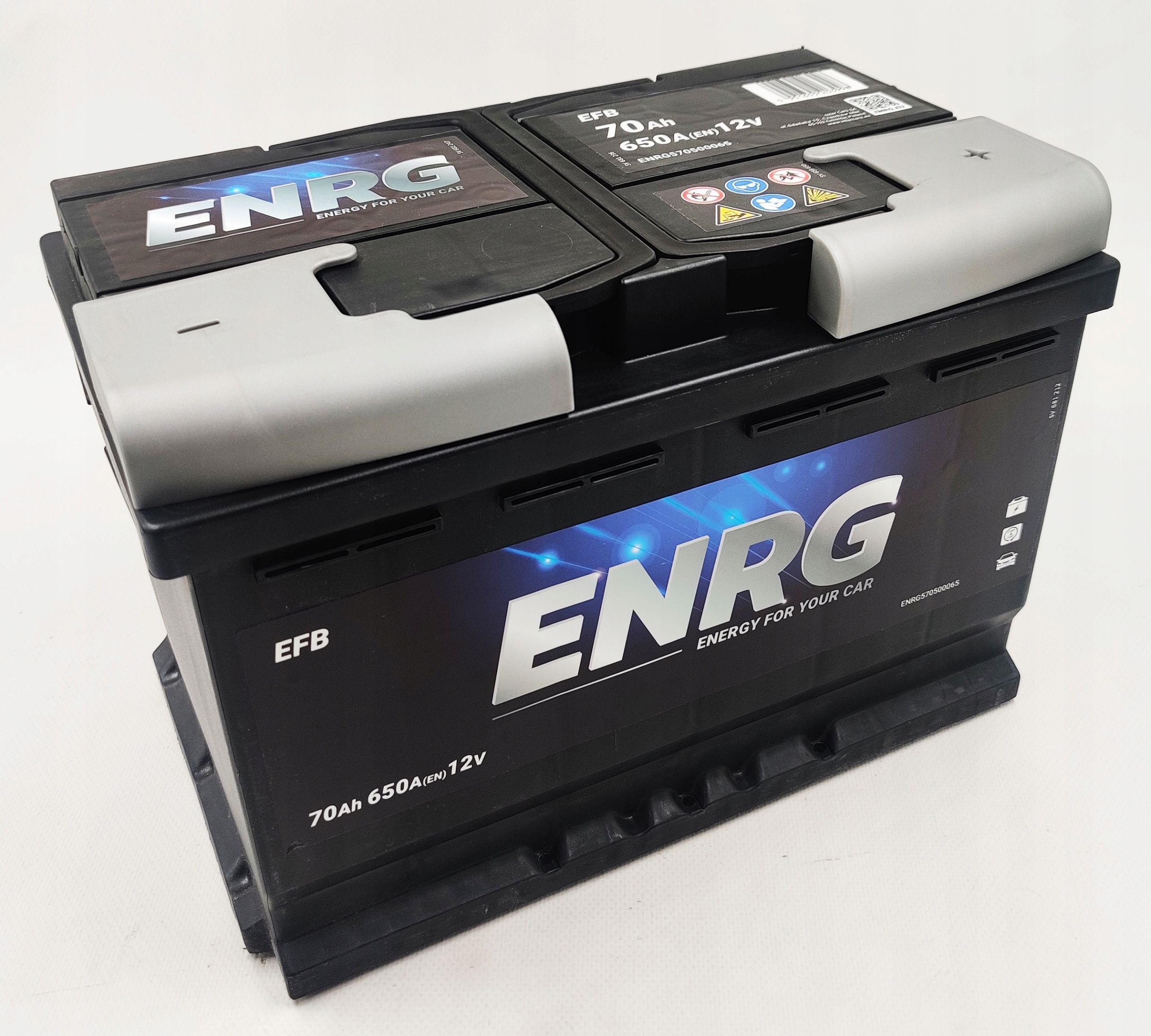 Akumulator ENRG EFB 12V 70AH 650A P+