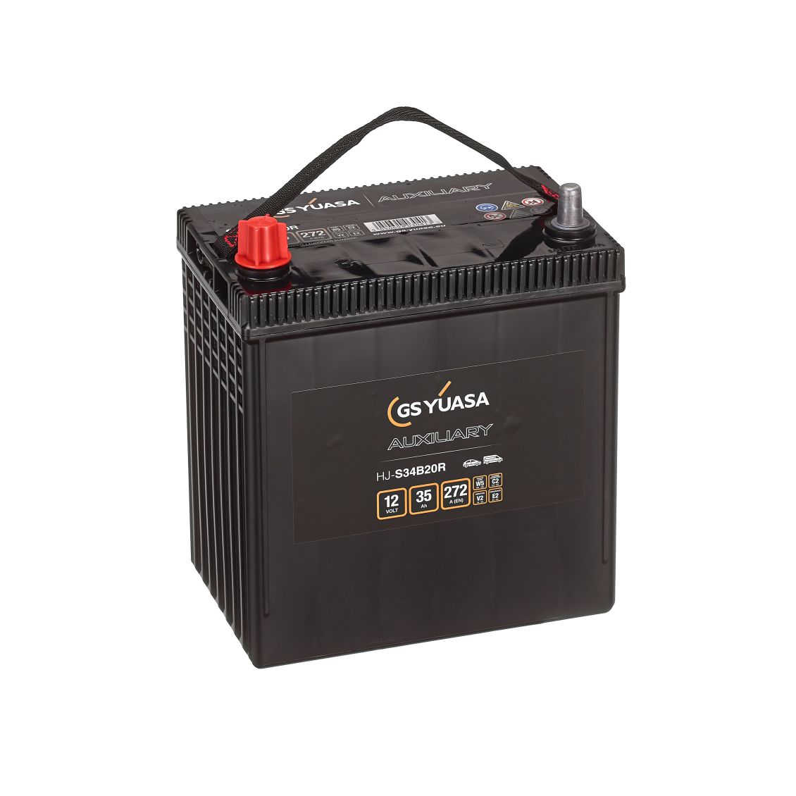 AKUMULATOR YUASA HJ-S34B20R 12V 35AH 272A HYBRYDA L+
