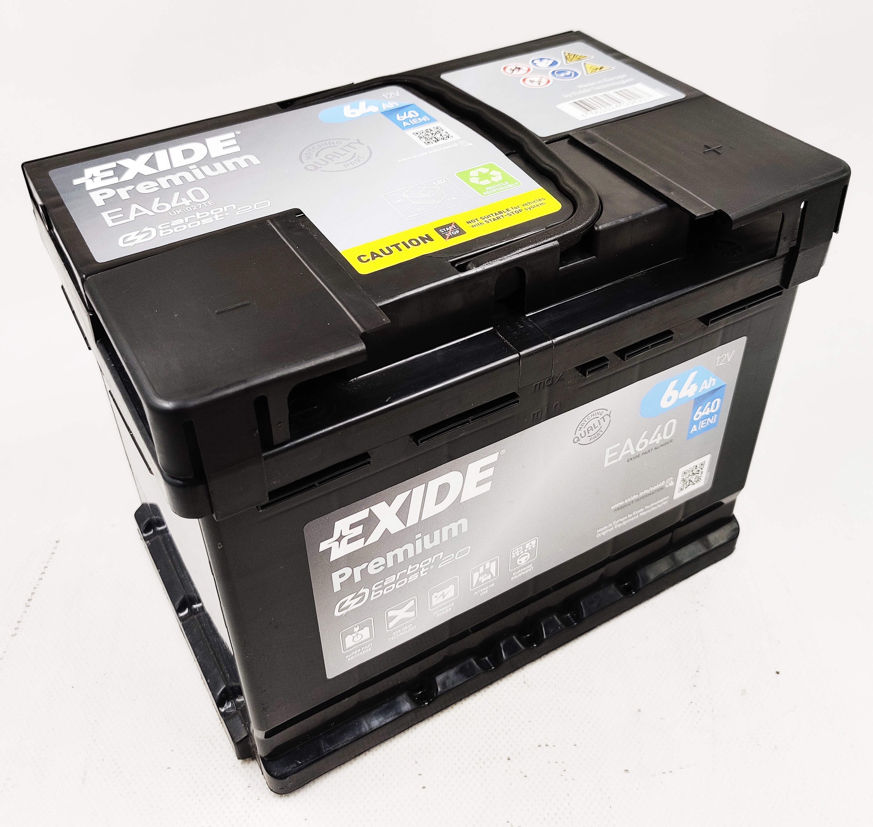 Akumulator EXIDE PREMIUM EA640 12V 64AH 640A P+