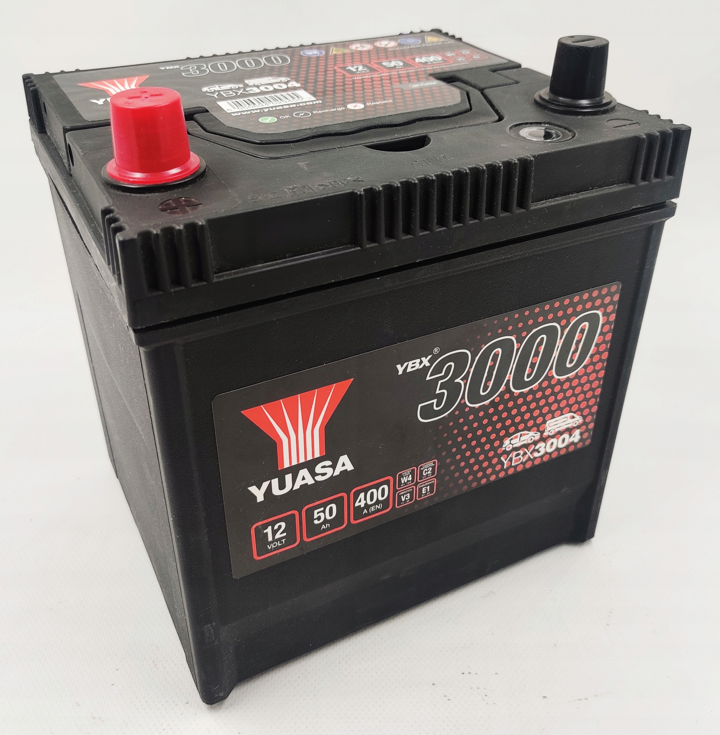 AKUMULATOR YUASA YBX 3004 12V 50AH 400A