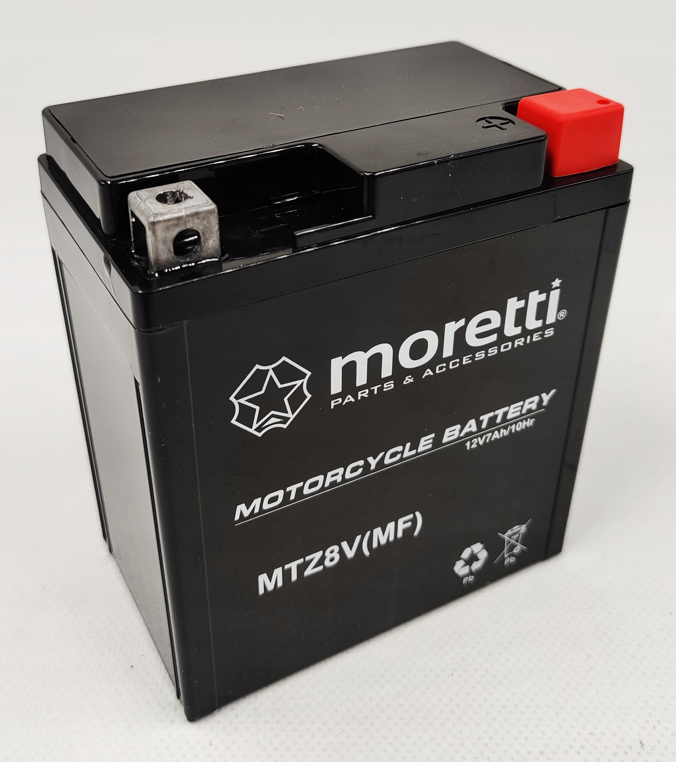 Akumulator Moretti MTZ8V 12V 7AH 120A P+