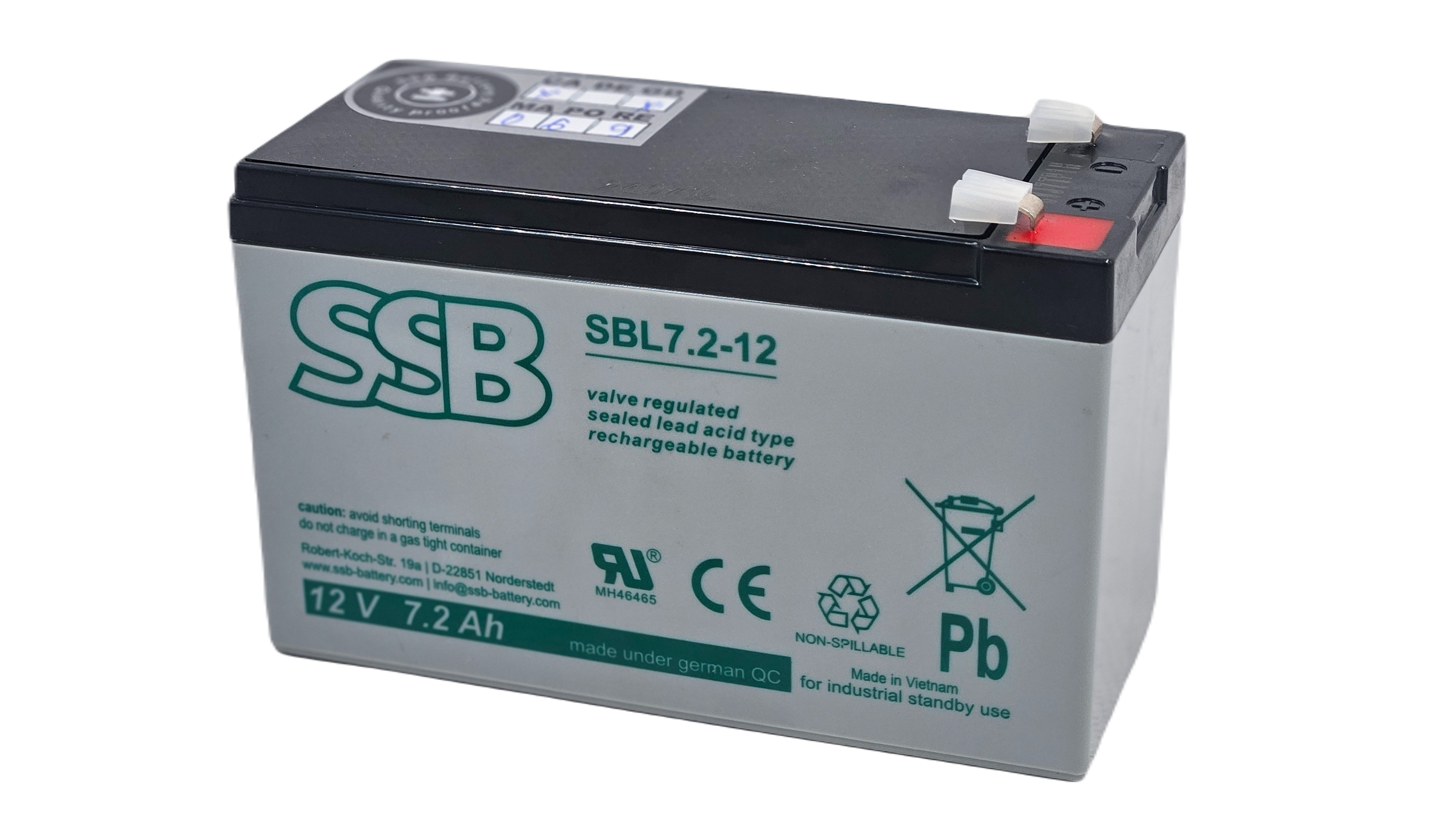 Akumulator SSB SBL7.2-12 12V 7.2AH